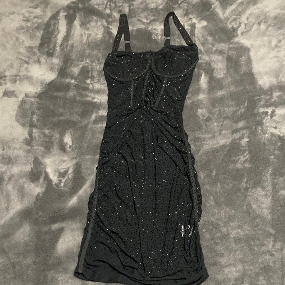 Birthday dress… stretchy black gems… small bust